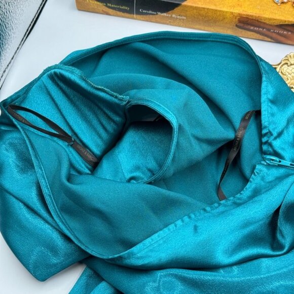 🆕 BRONX & BANCO Monica Turquoise Gown, Sz S US 4- Moving sale - Picture 13 of 15